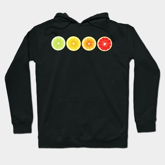 Lime Lemon Orange Vitamin Citrus Wheels of a Power of Juice Health Food choices and living Greenway for your own strong Health benefits and vitality life Hoodie by Olloway